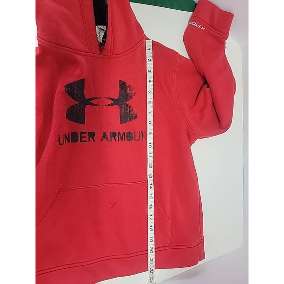 Under Armour Hoodie Sweater Youth Boys Large Red Loose Fit Flaws‎ - Picture 10 of 10